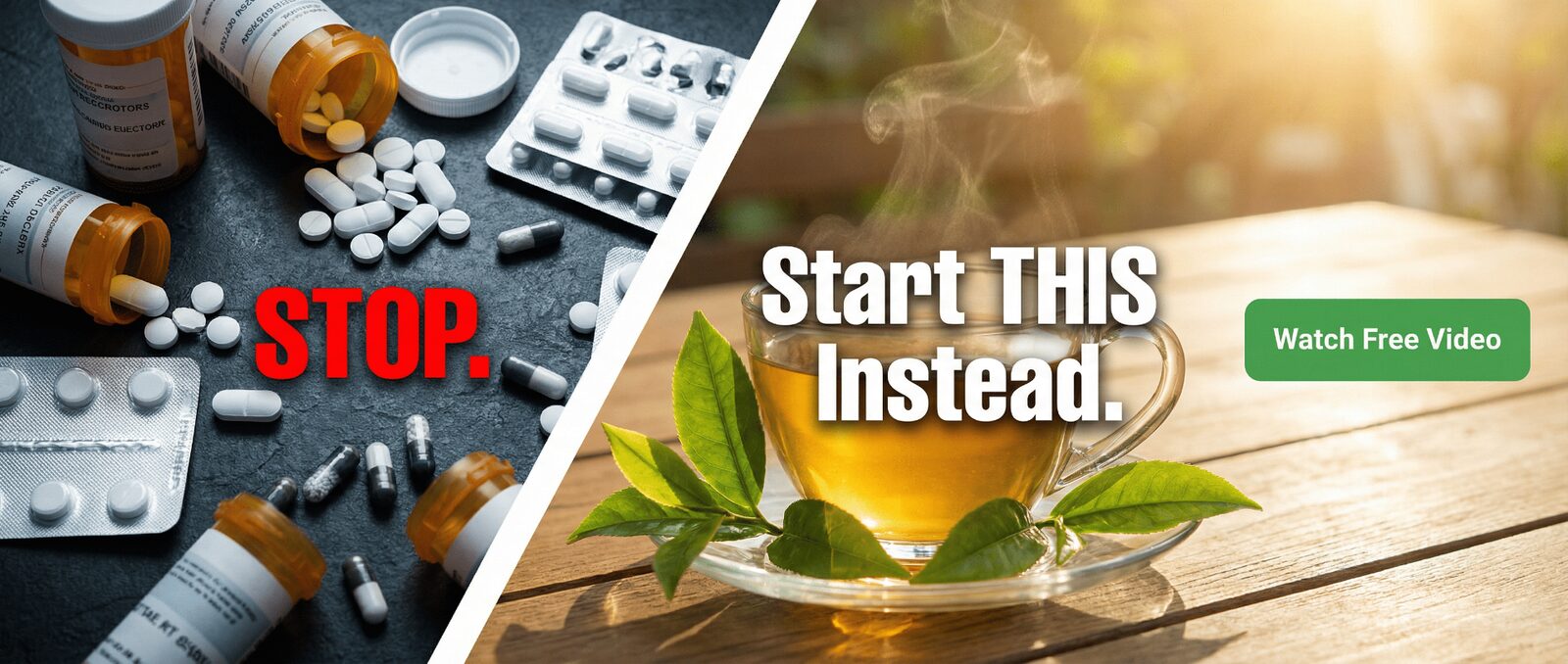 Stop. Start this instead — Watch the free CardioSlim Tea video.