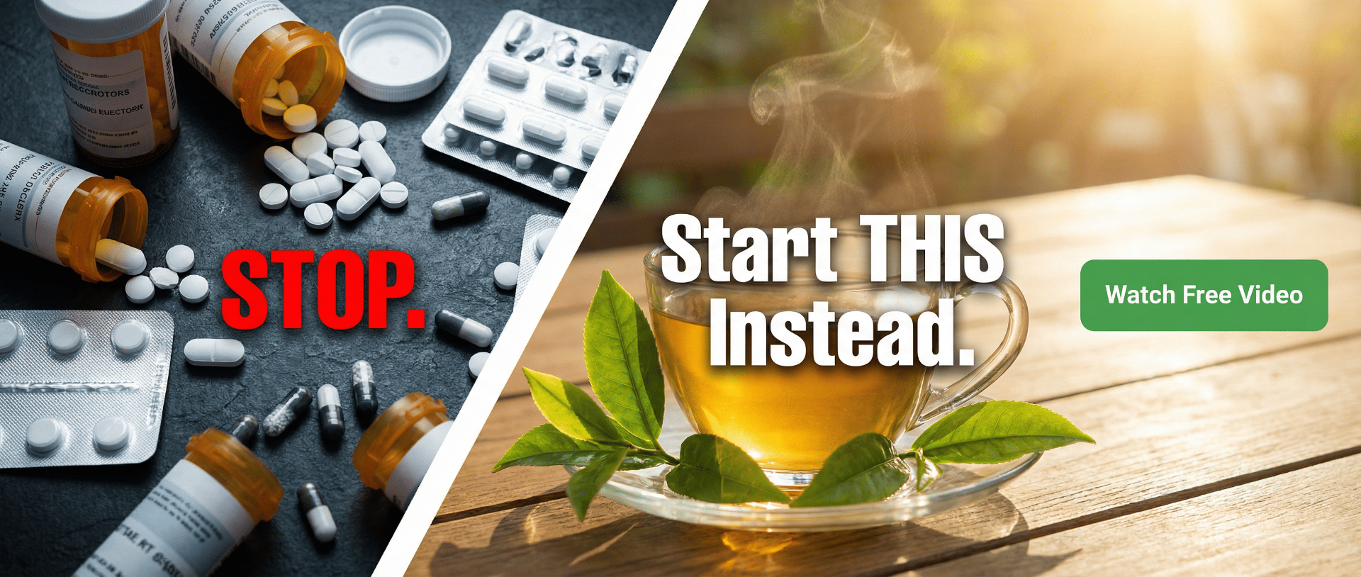 Stop. Start this instead — Watch the free CardioSlim Tea video.